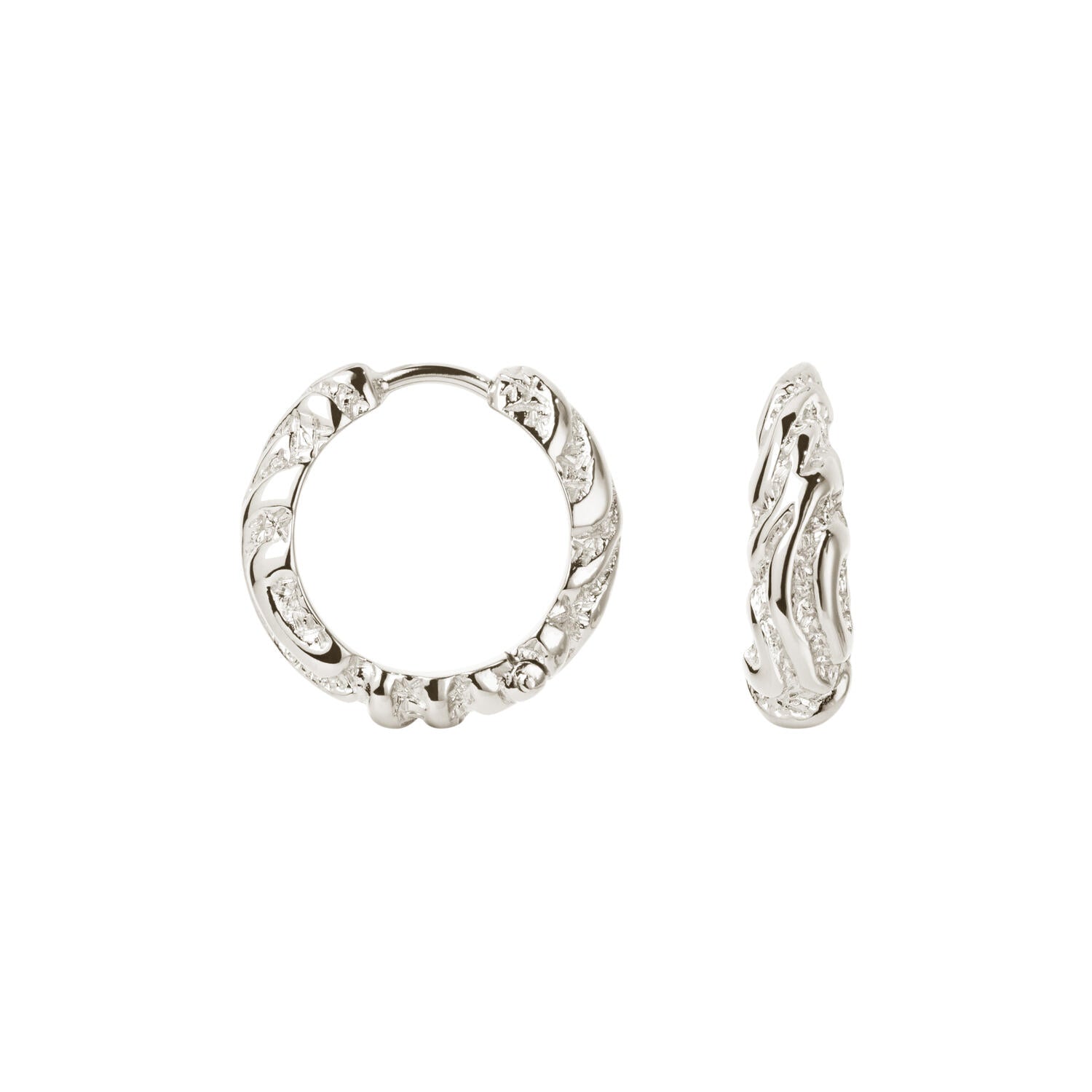 Zebra hoops – sølv